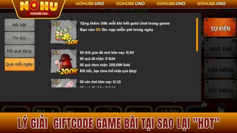 Lý giải Giftcode game bài tại sao lại "hot"