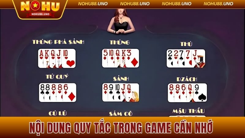 Nội dung quy tắc trong game cần nhớ